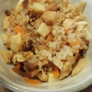 筍と油揚げの炊き込みご飯